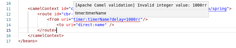 Diagnostic for XML DSL