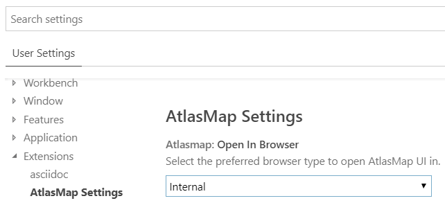 AtlasMap Preferences