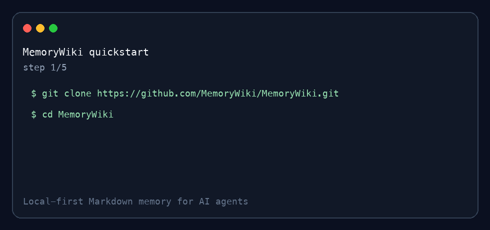 MemoryWiki quickstart demo