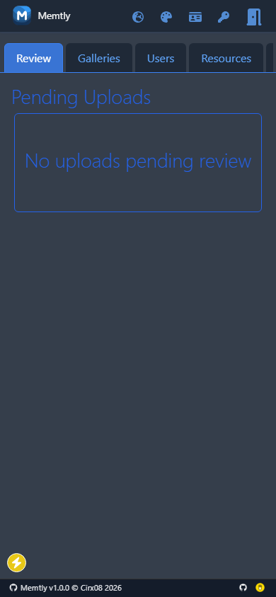 Admin Area - Reviews Tab