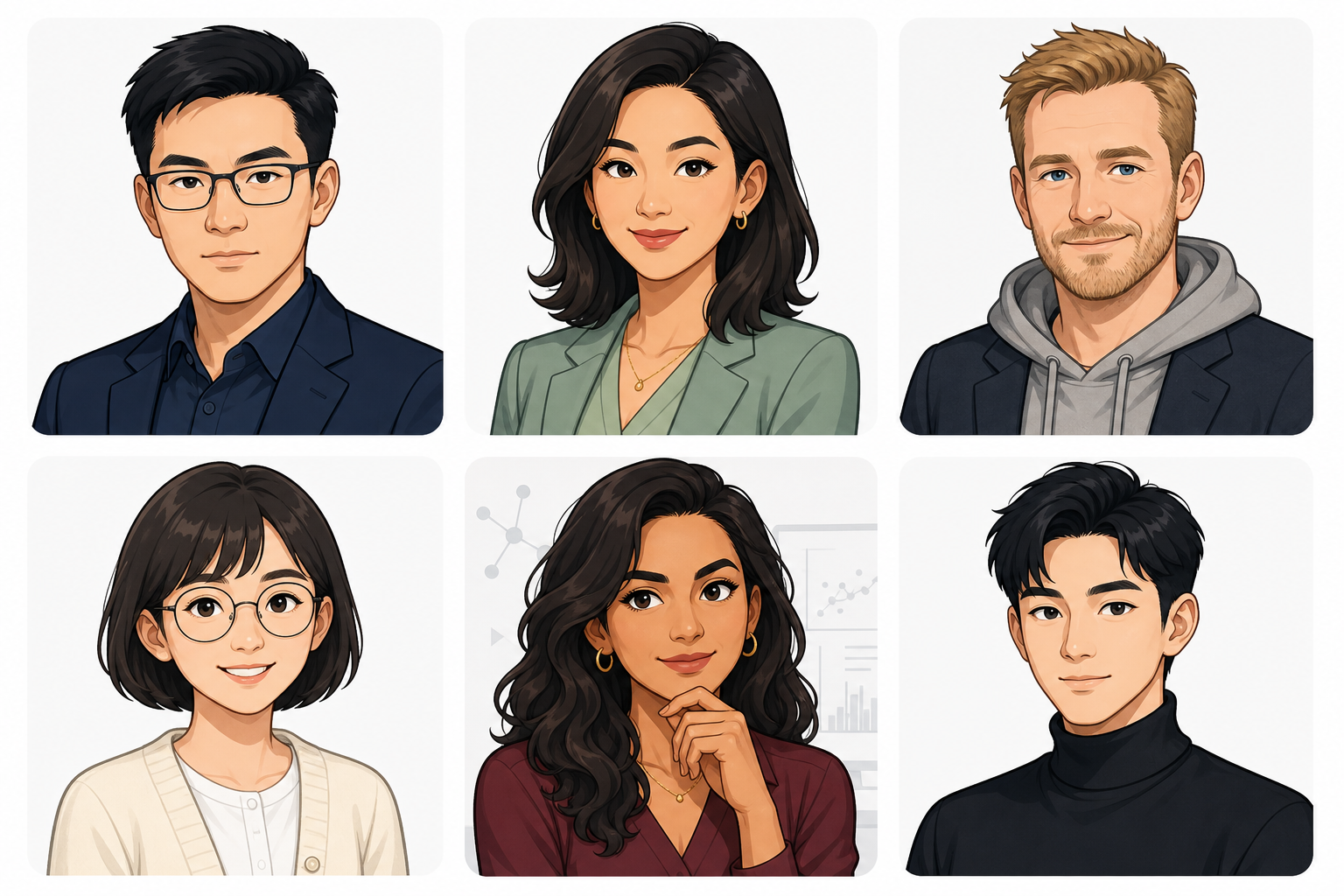Mock interview interviewer lineup