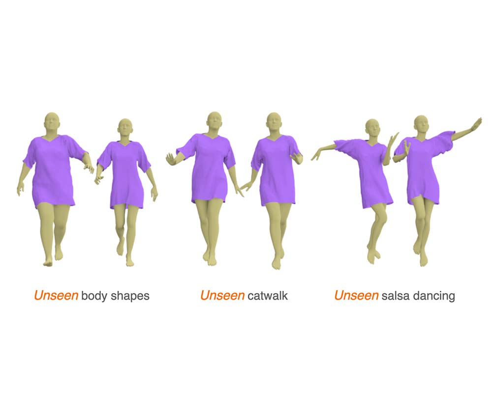 Teaser for Motion Guided Deep Dynamic 3D Garments