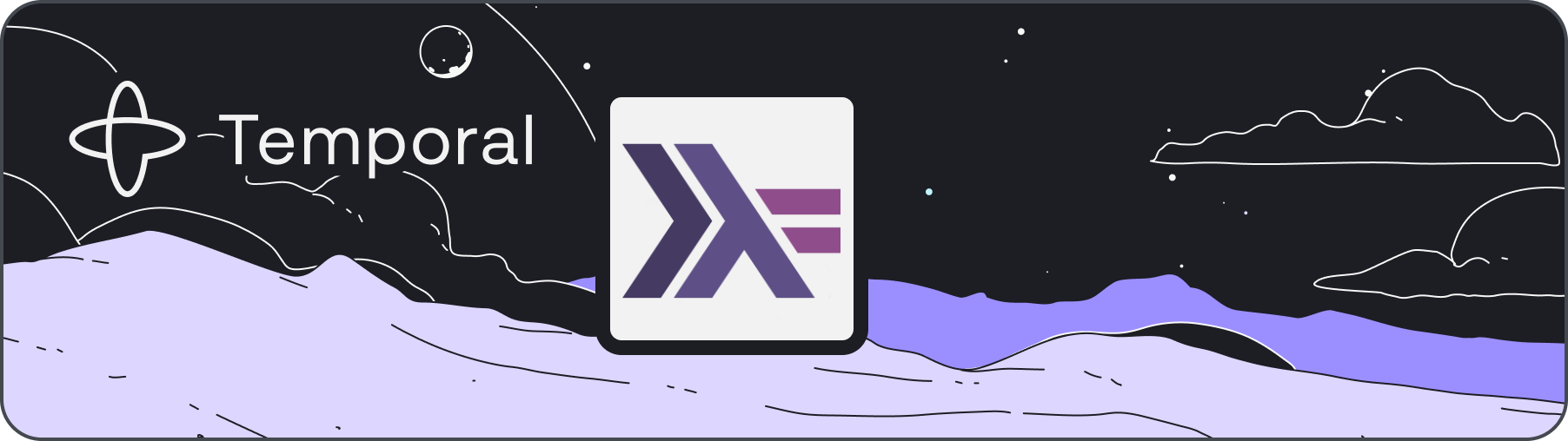 (Unofficial) Temporal Haskell SDK Logo