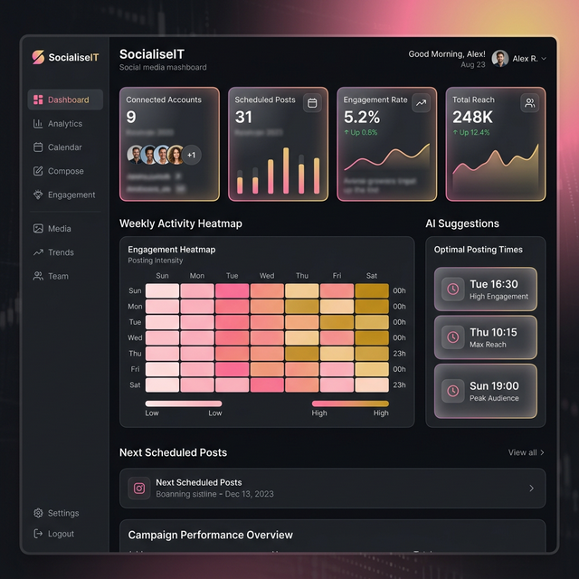 Overseek Socials Dashboard