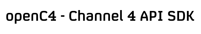 OpenC4 - Channel 4 API SDK