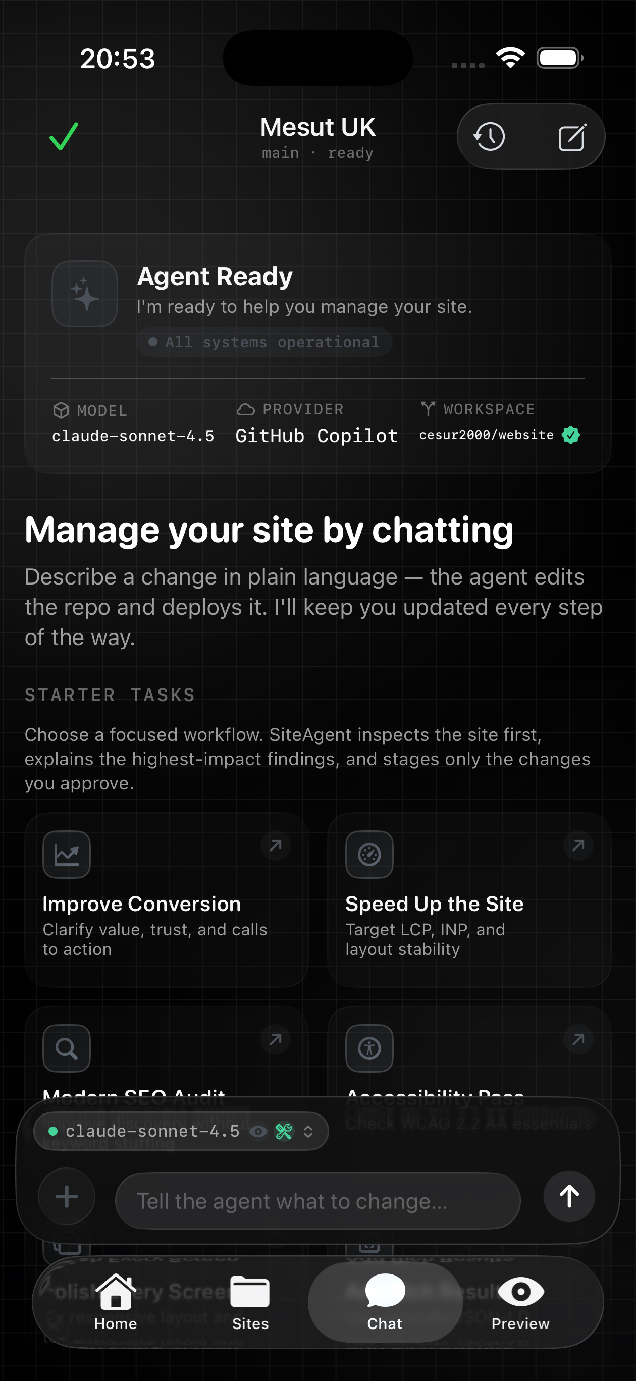 Screenshot 3 of SiteAgent