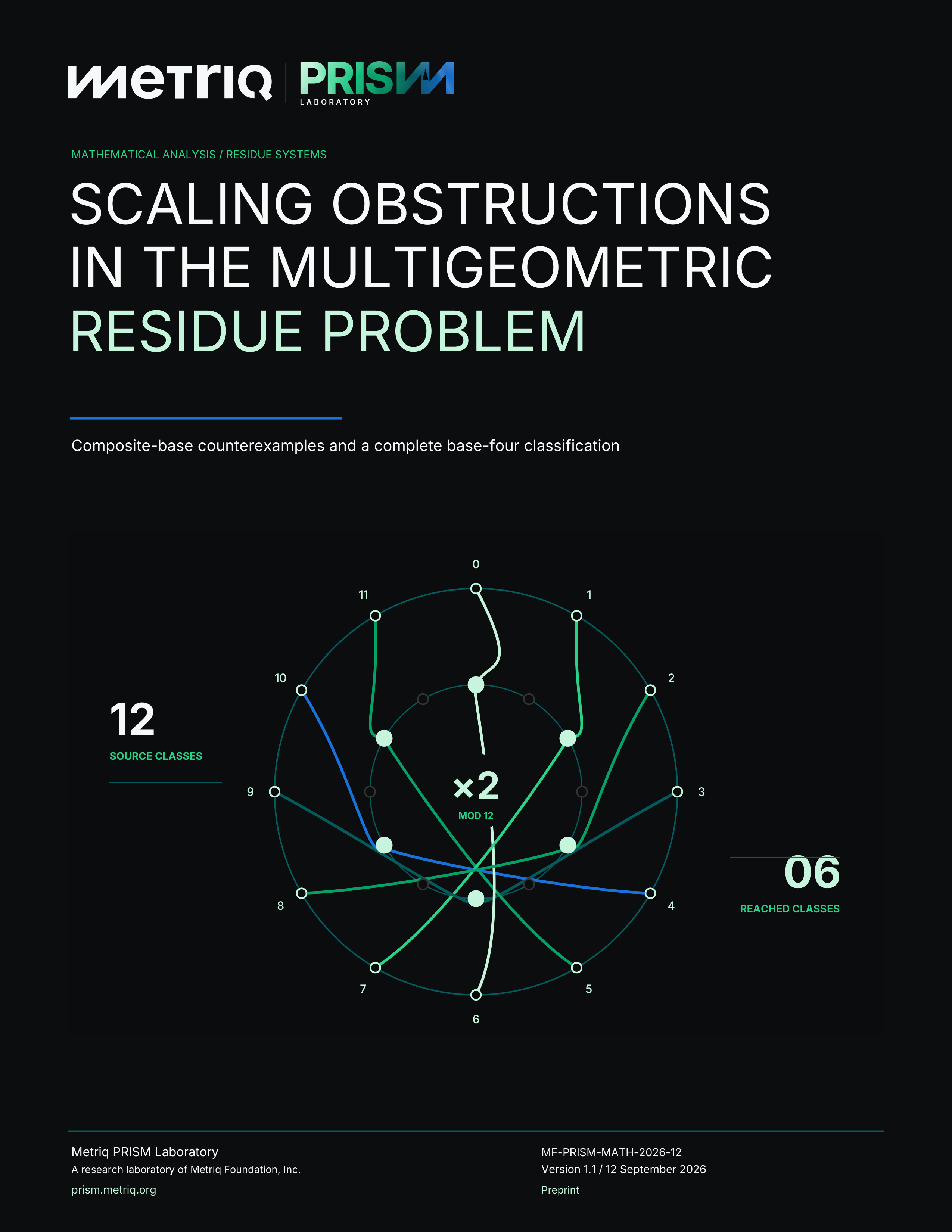Cover of Scaling Obstructions in the Multigeometric Residue Problem