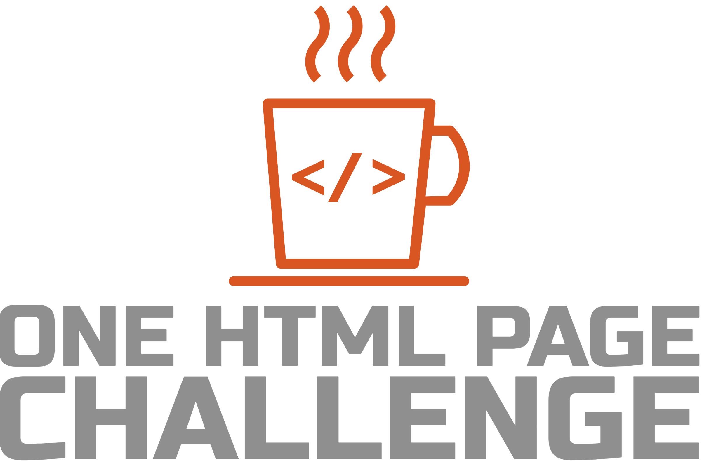 One HTML Page Challenge One HTML Page Challenge