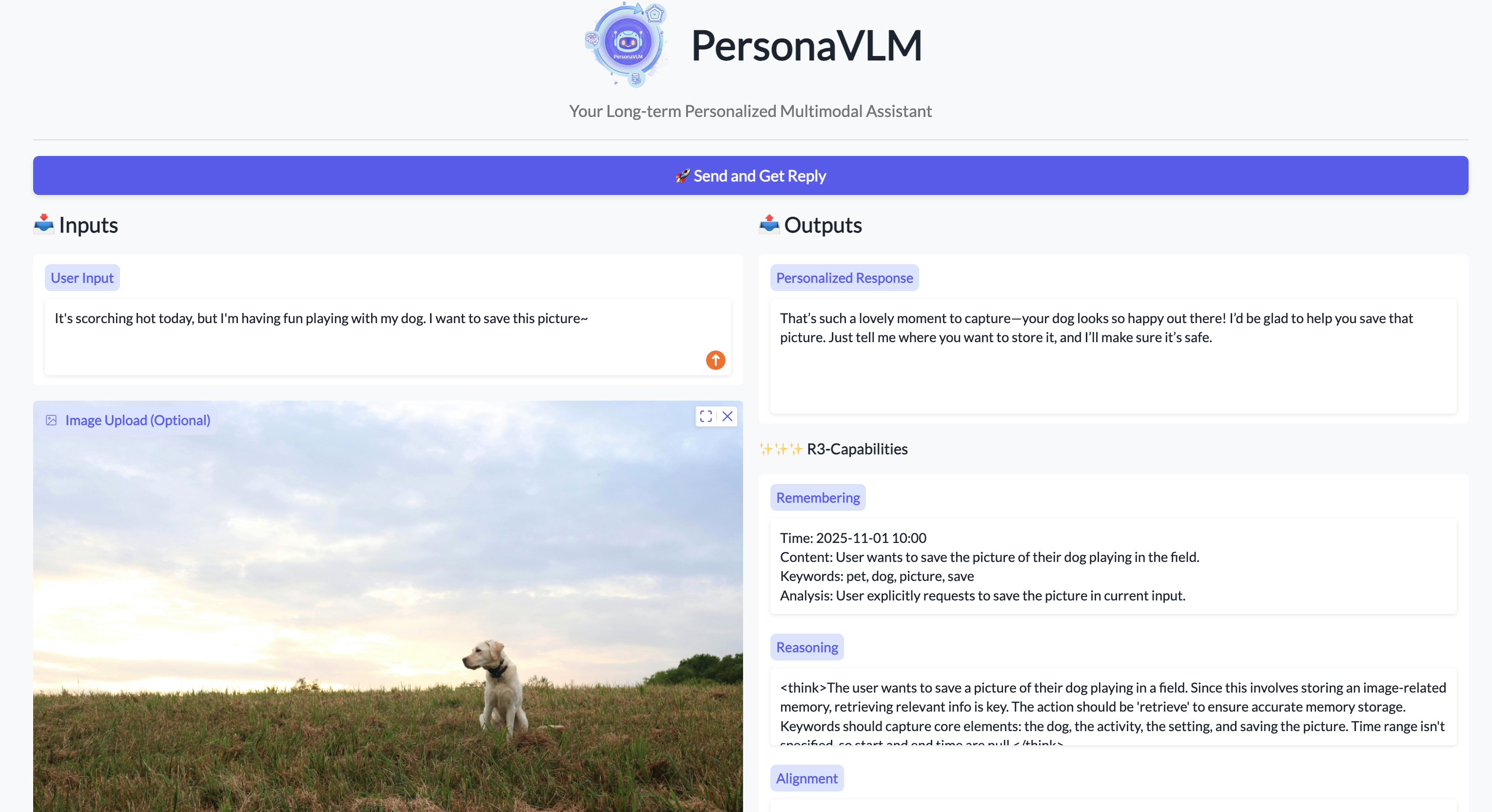 PersonaVLM Gradio Demo