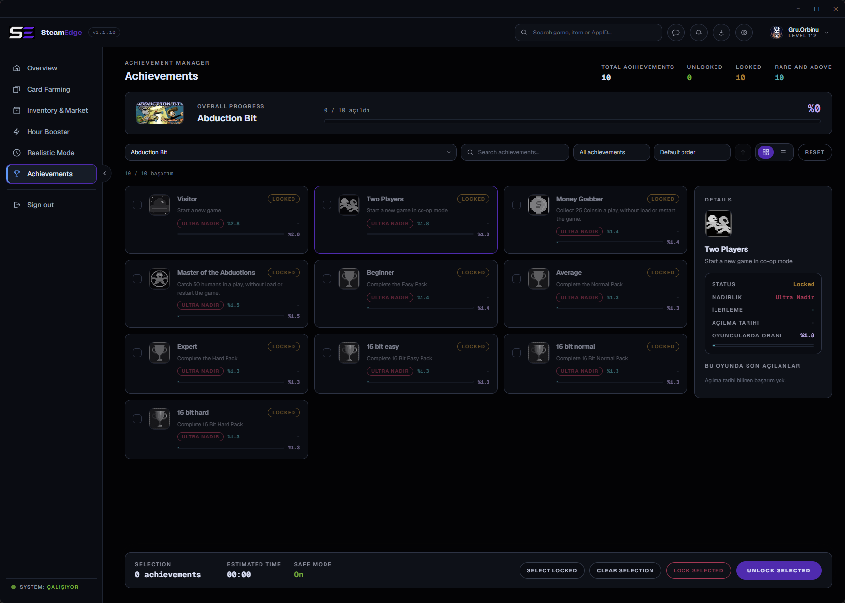 Achievements