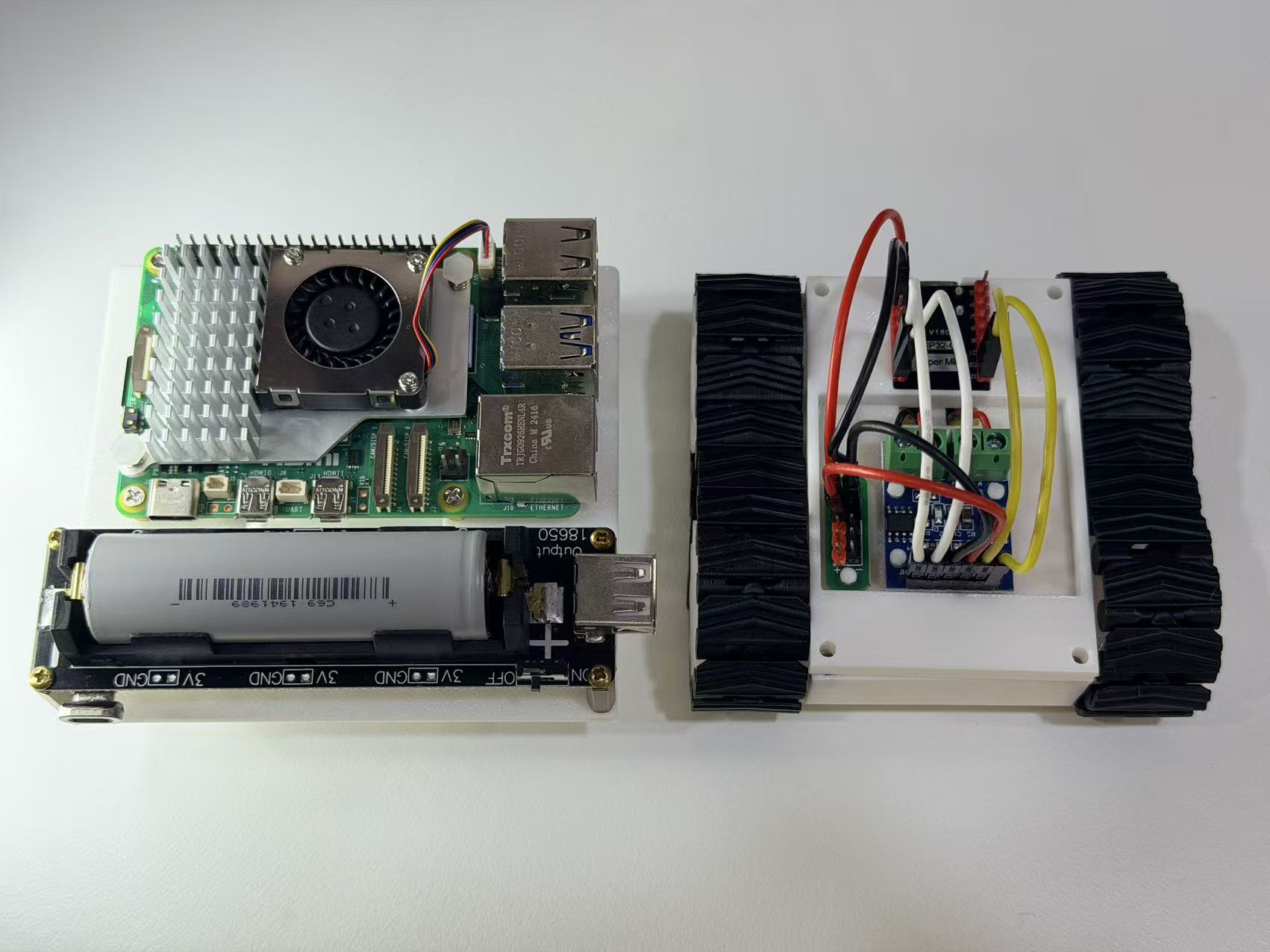 Mobile robot body assembly view 1