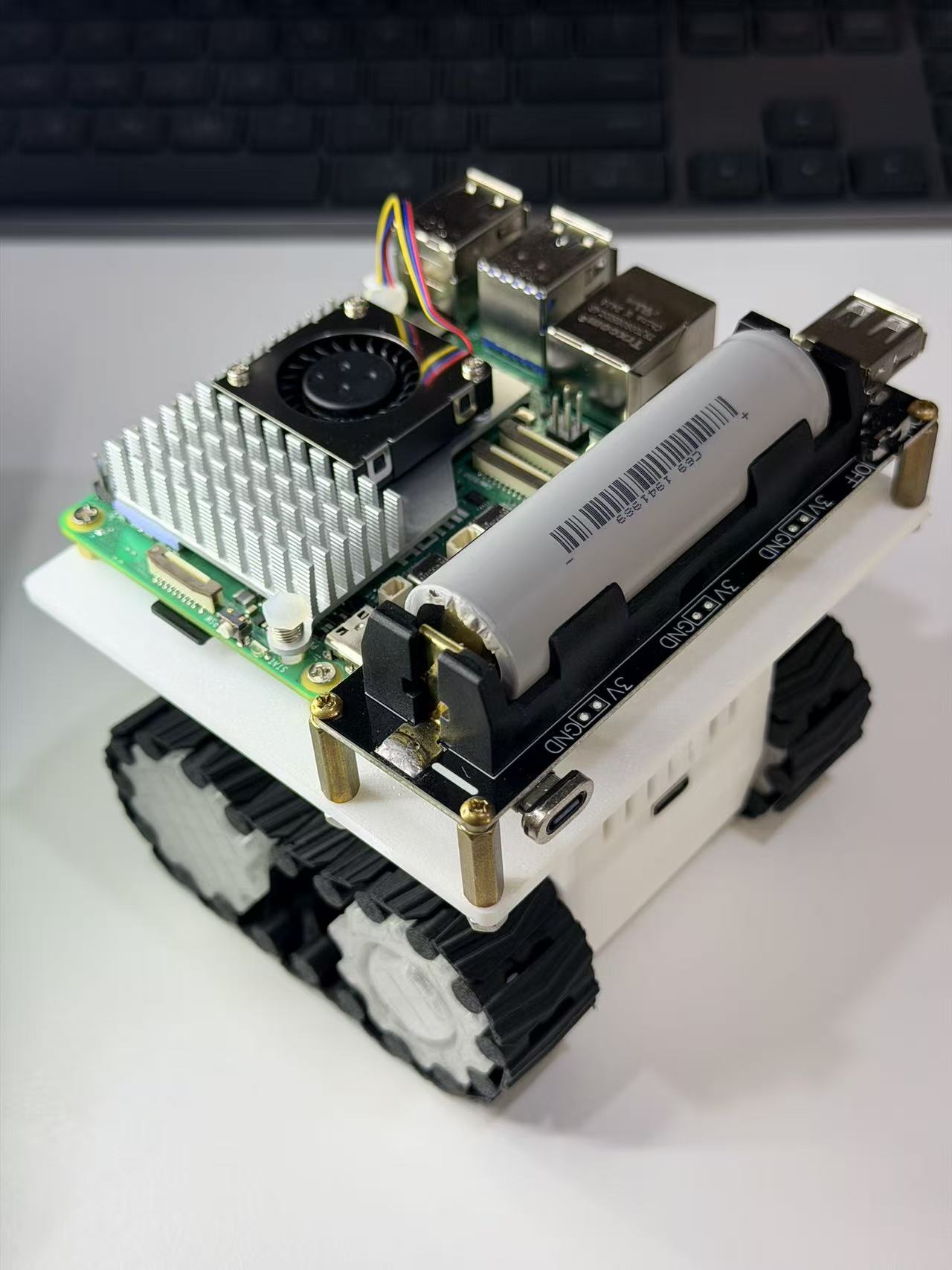 Chassis and electronics view