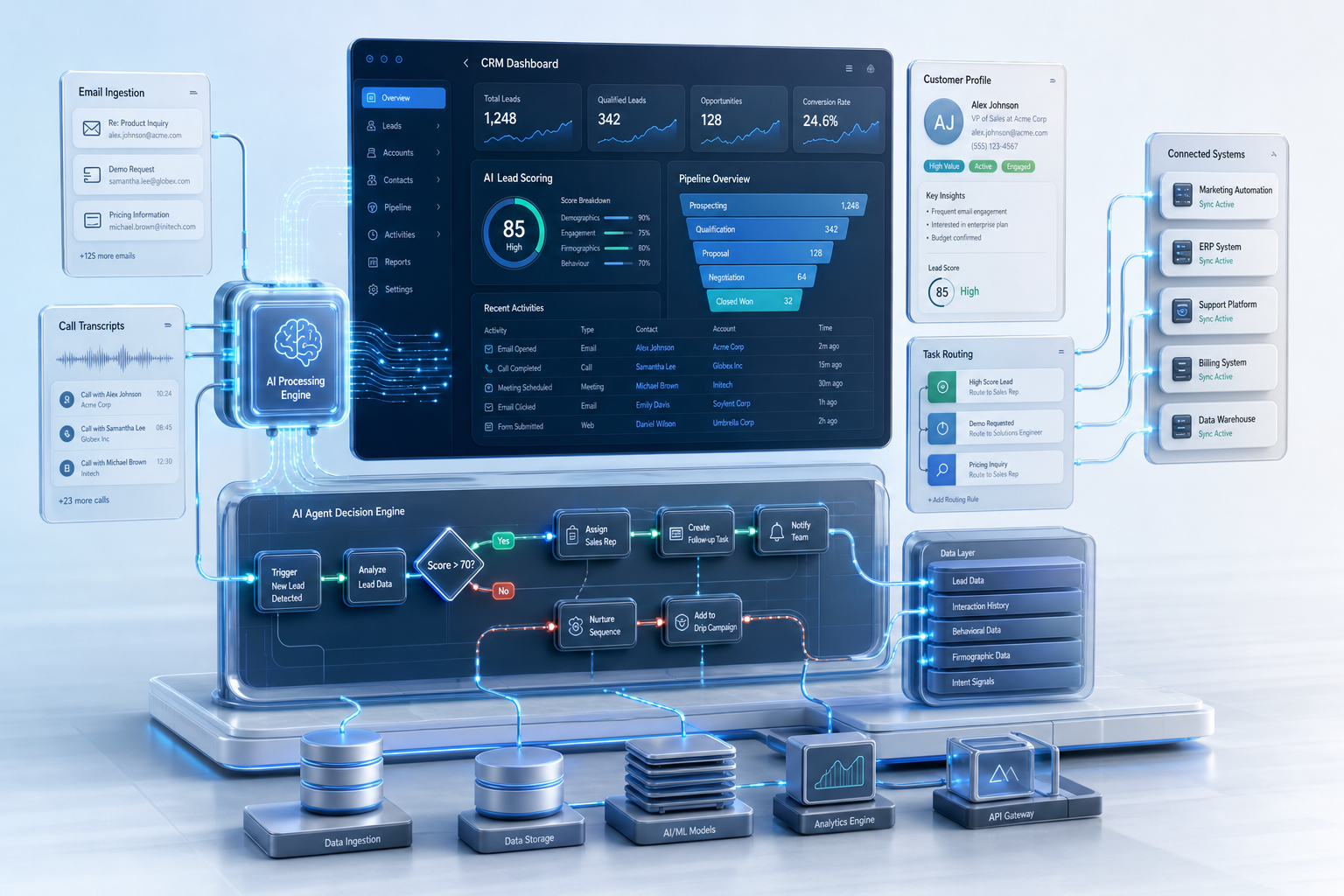AI CRM Automation Workflow