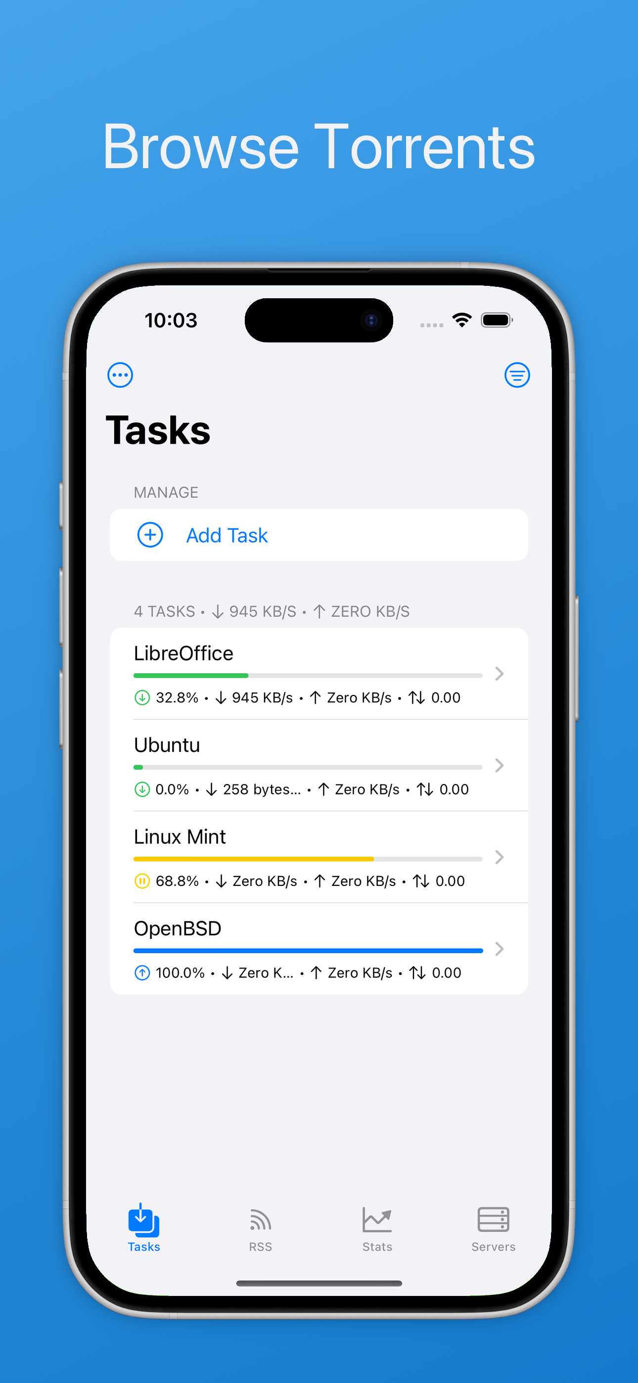 qBitControl screenshot 1