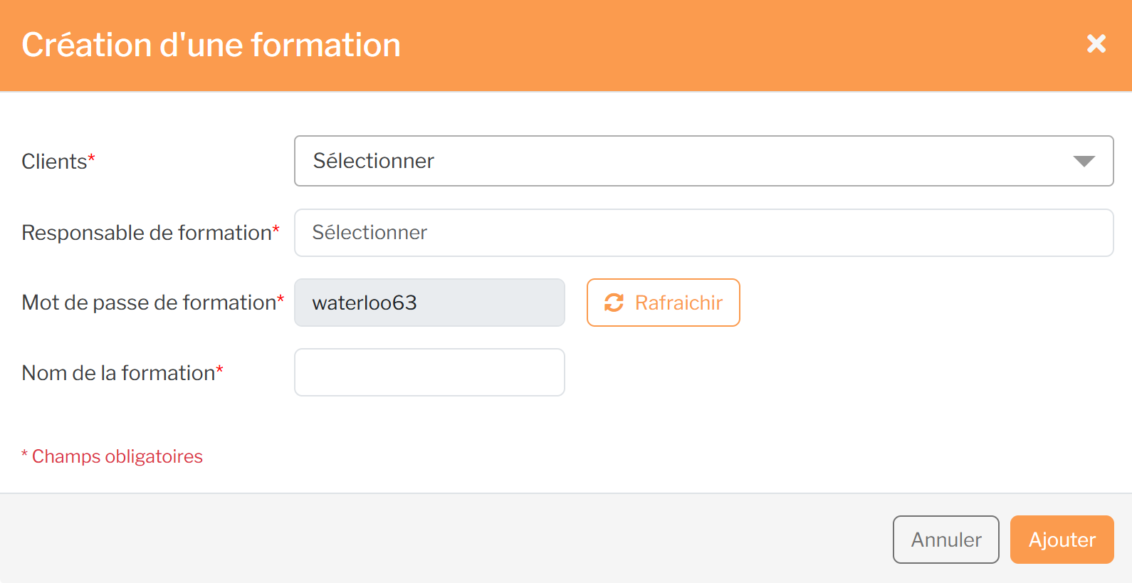 Creación de una formación en SimulForge