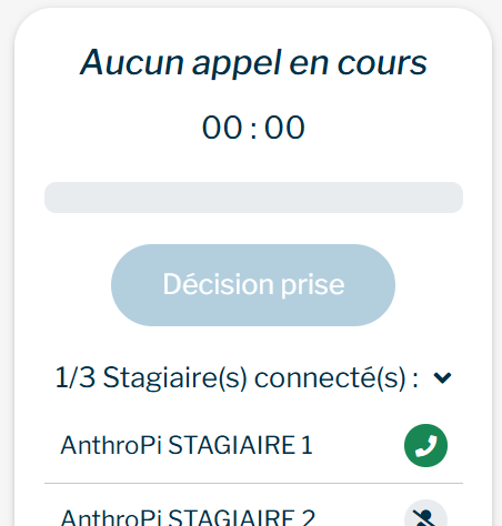 Interfaz de formador en SimulPhone