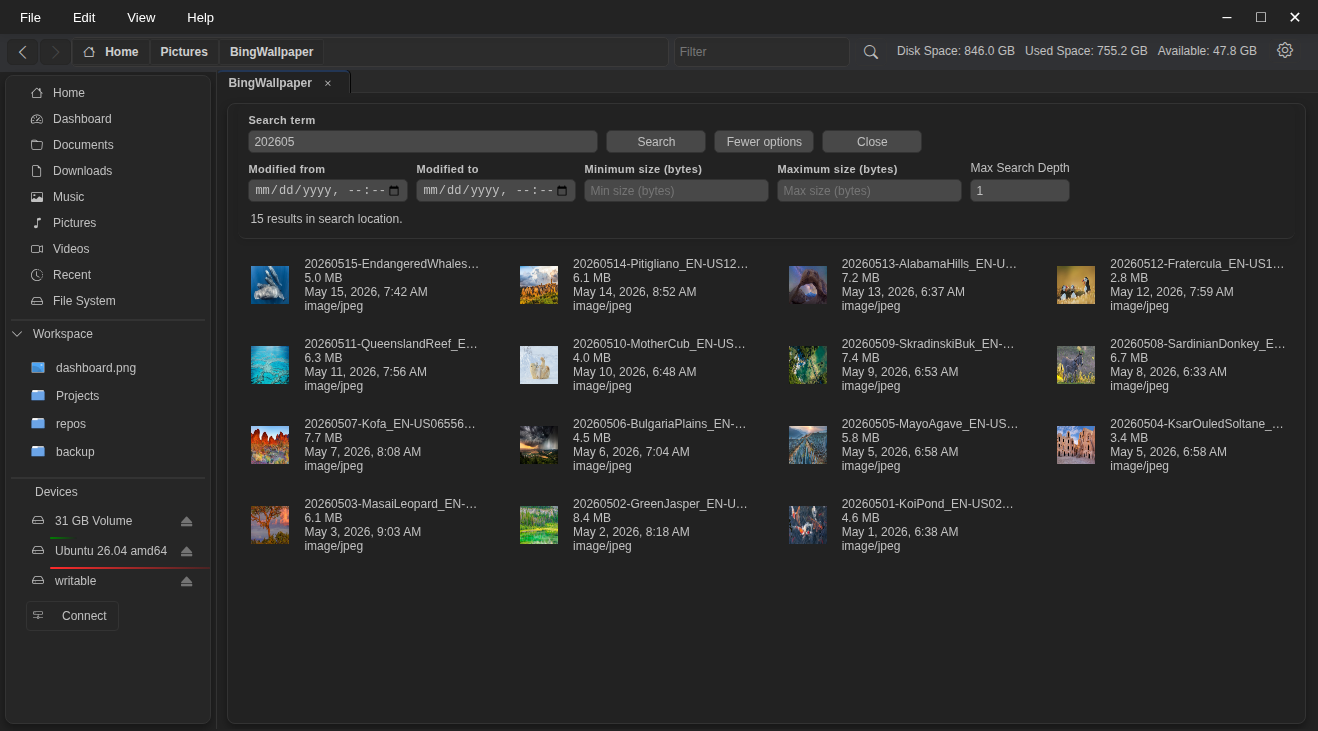 Search UI