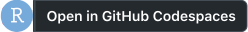 Open RStudio in GitHub Codespaces