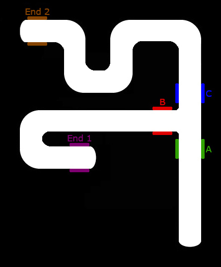 intersection track map