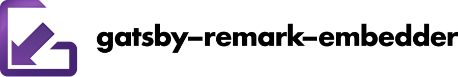 gatsby-remark-embedder logo