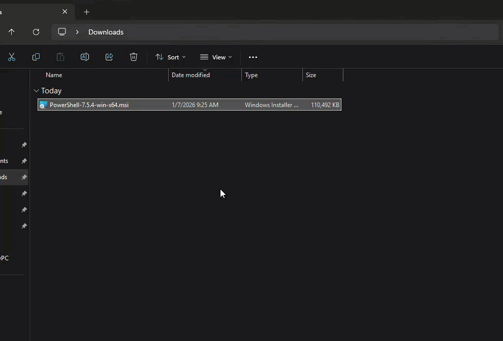 Context Menu Example