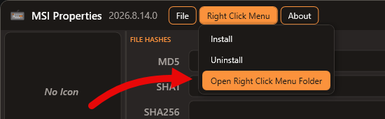 Open Context Menu Folder