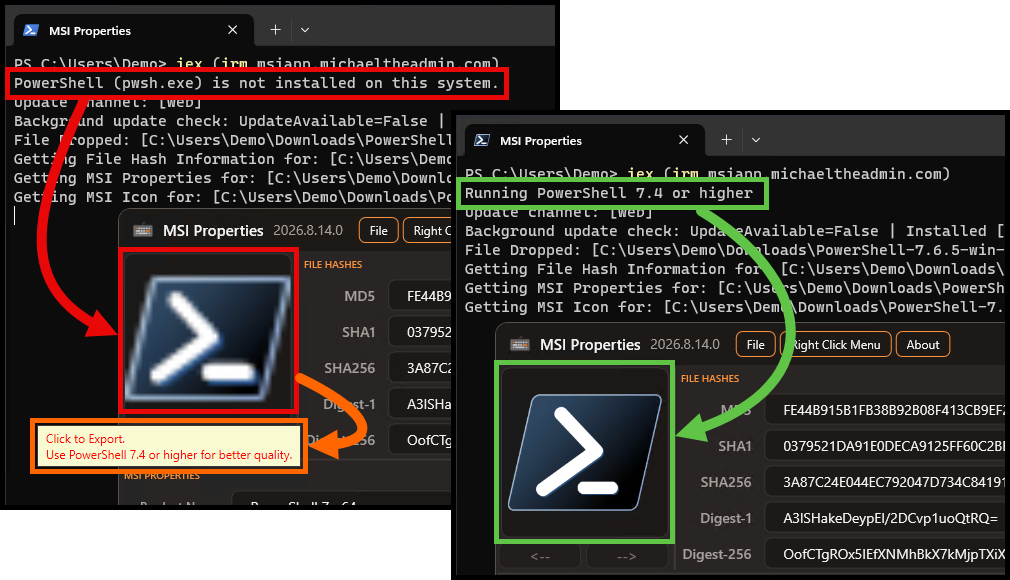 Icon Export Quality