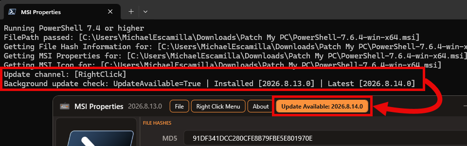 Update Available