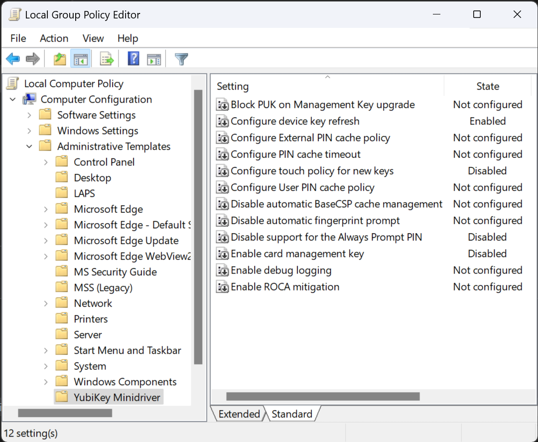 Group Policy Editor Screenshot 1