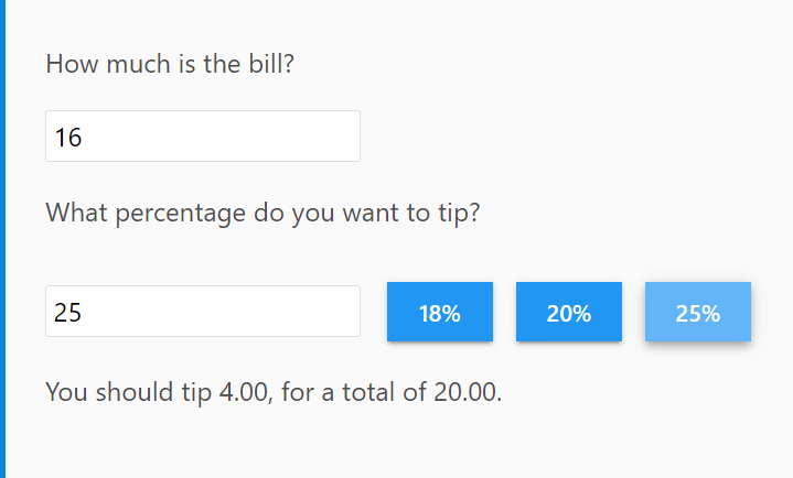 alia/HTML Tip Calculator