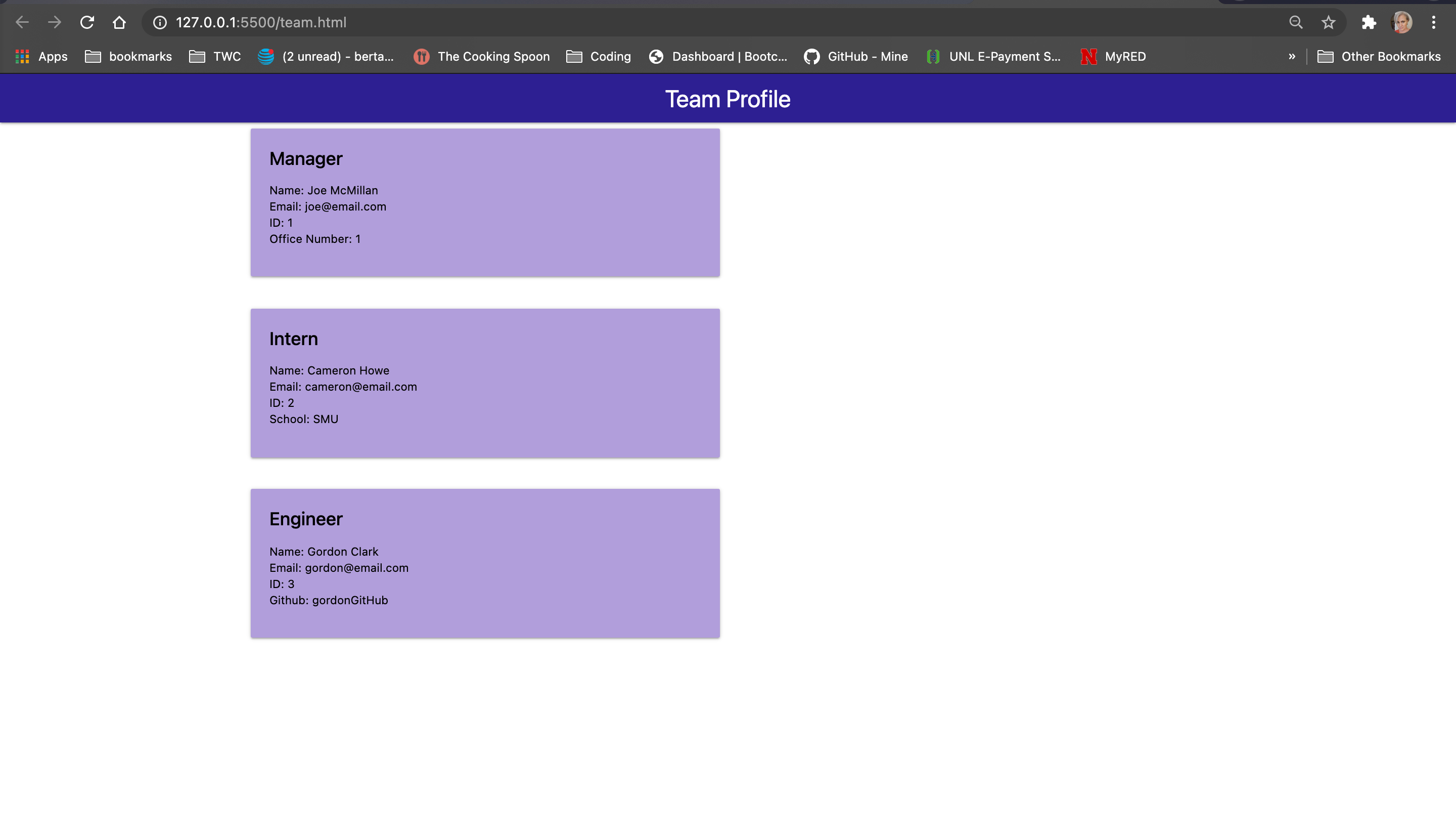 team-profile-generator