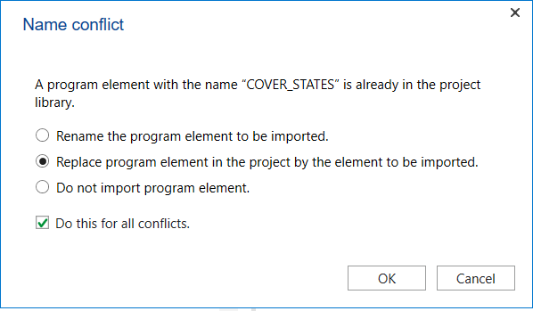 Upgrading function blocks conflicts