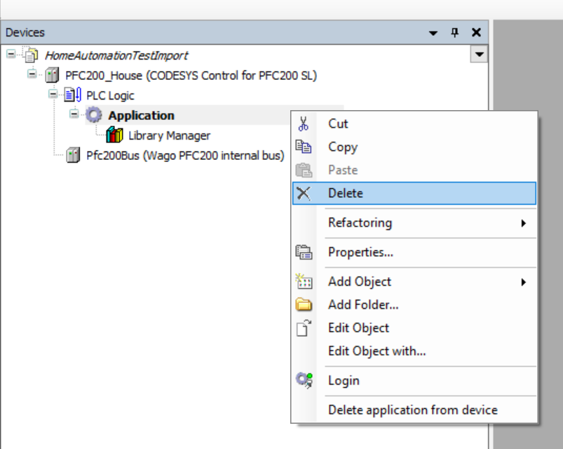 Add device remove default application