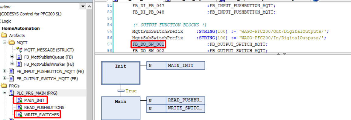 Output switch logic