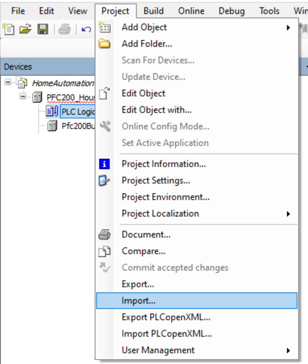 Restore PLC logic
