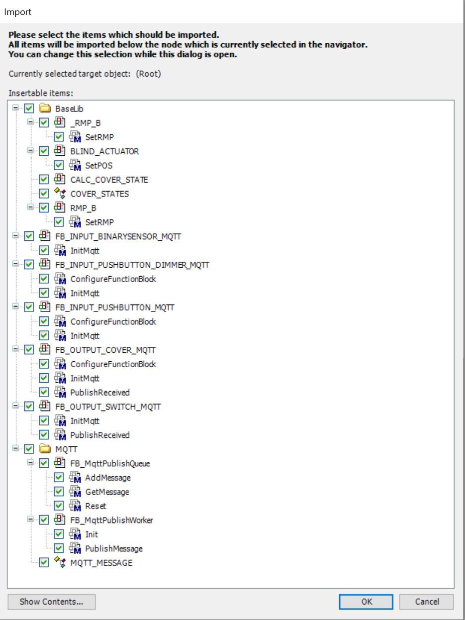 Restore POUs import all