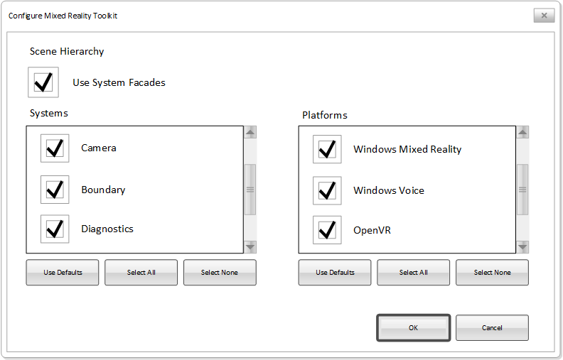 Configuration Dialog