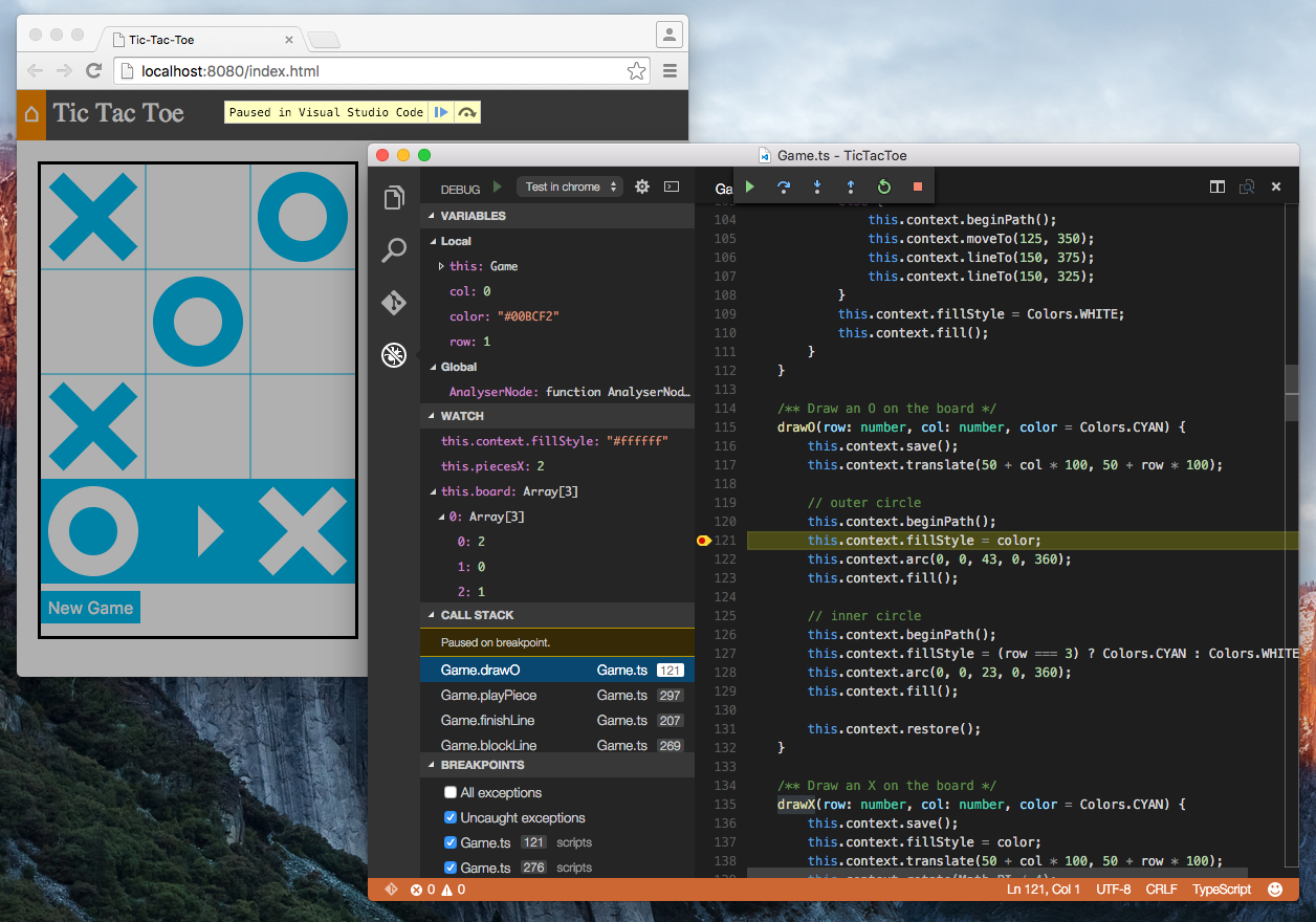 VS Code extension to debug your JavaScript code in the Chrome browser screenshot