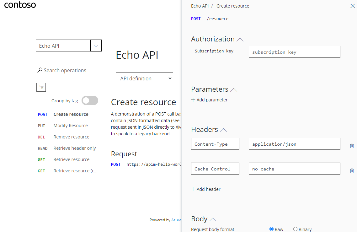Try-It API Test Console
