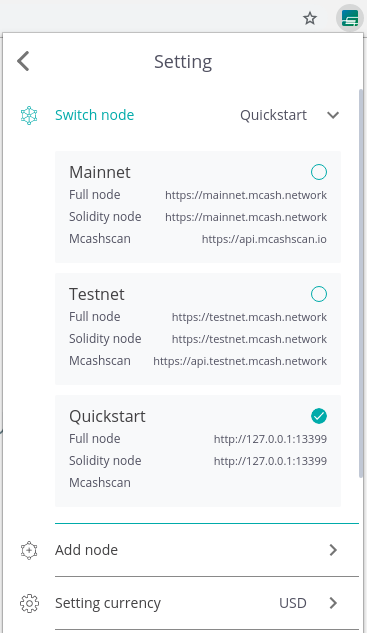 MCashLight Config