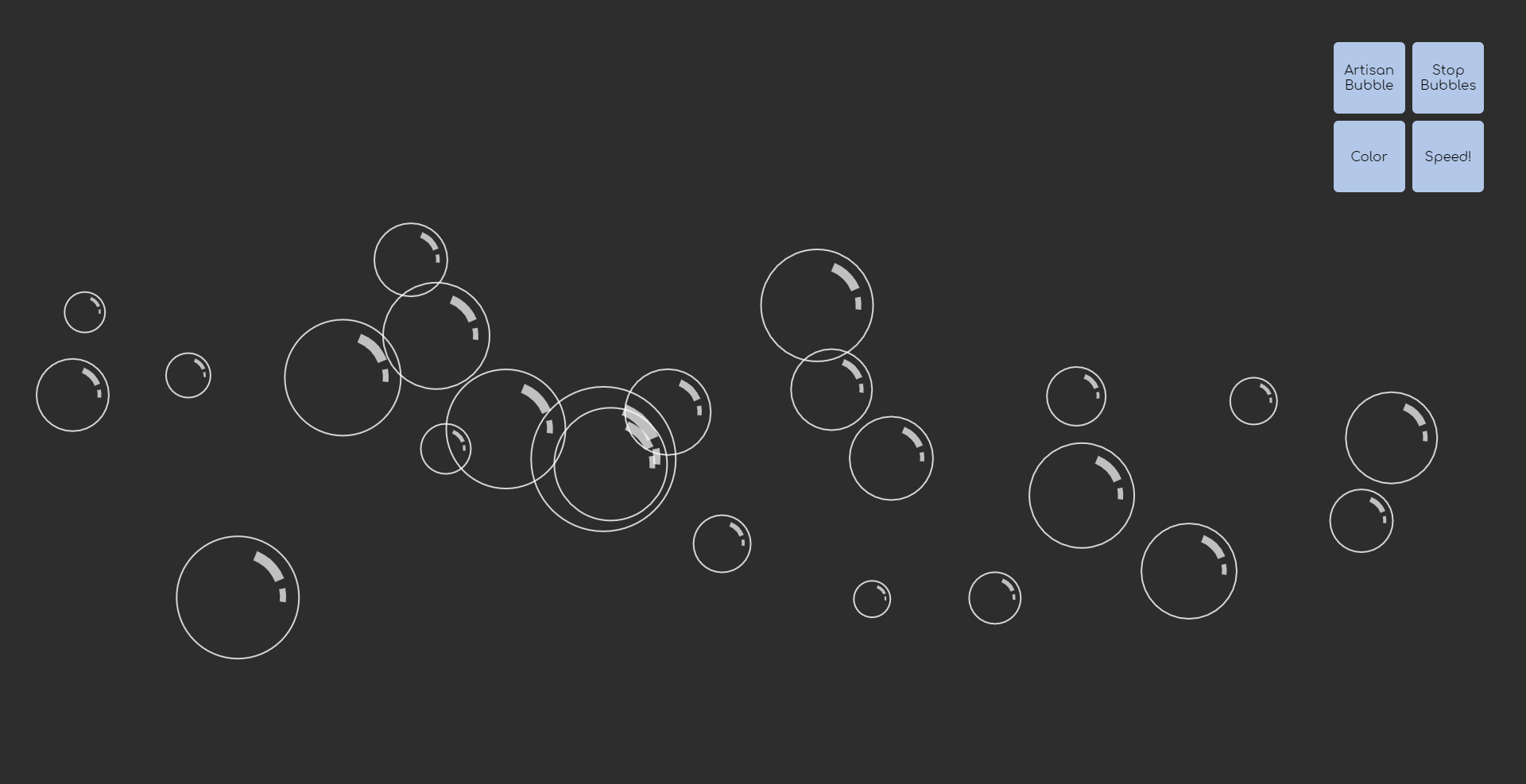 Screenshot of The Bubble Machine