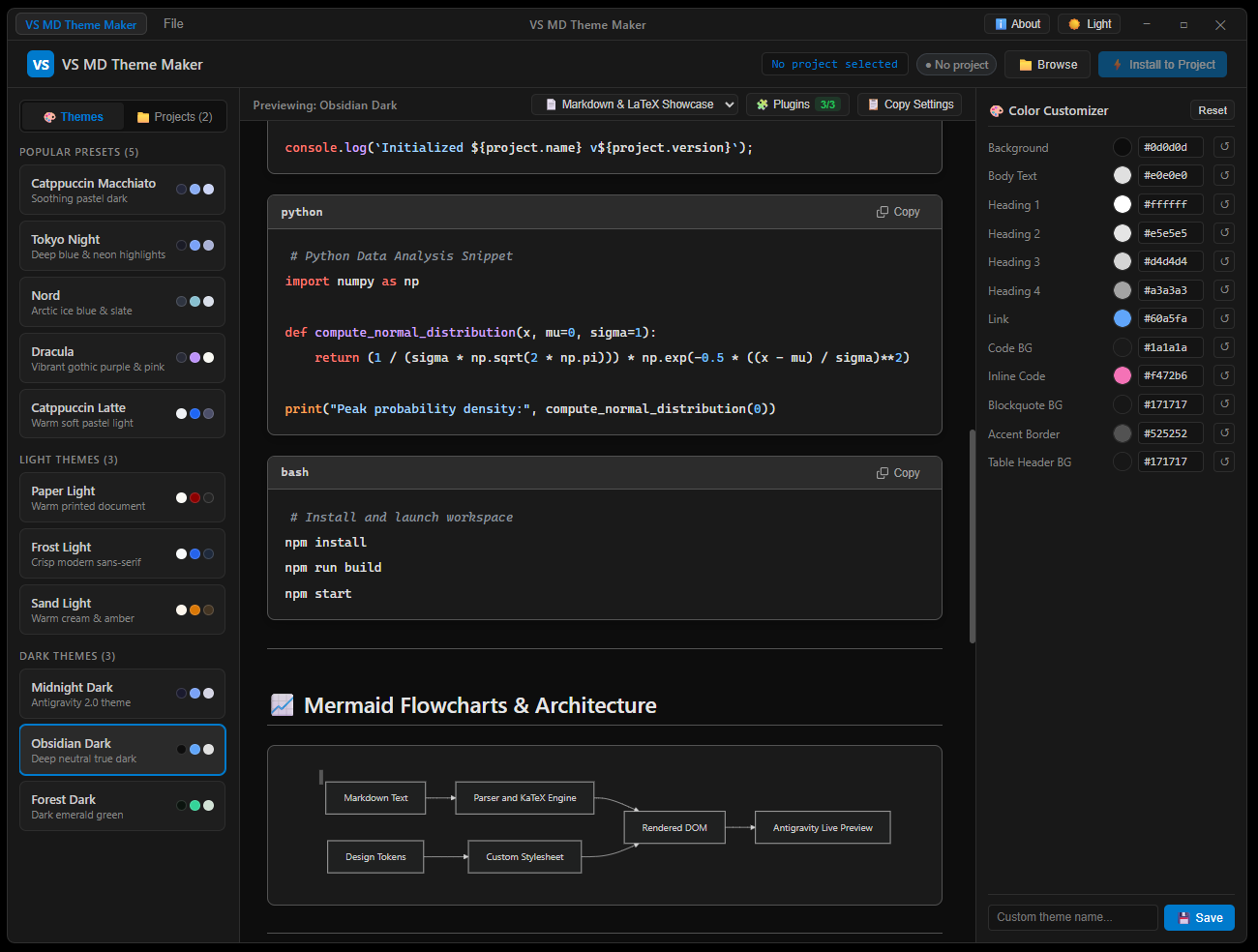 Dark Theme Preview