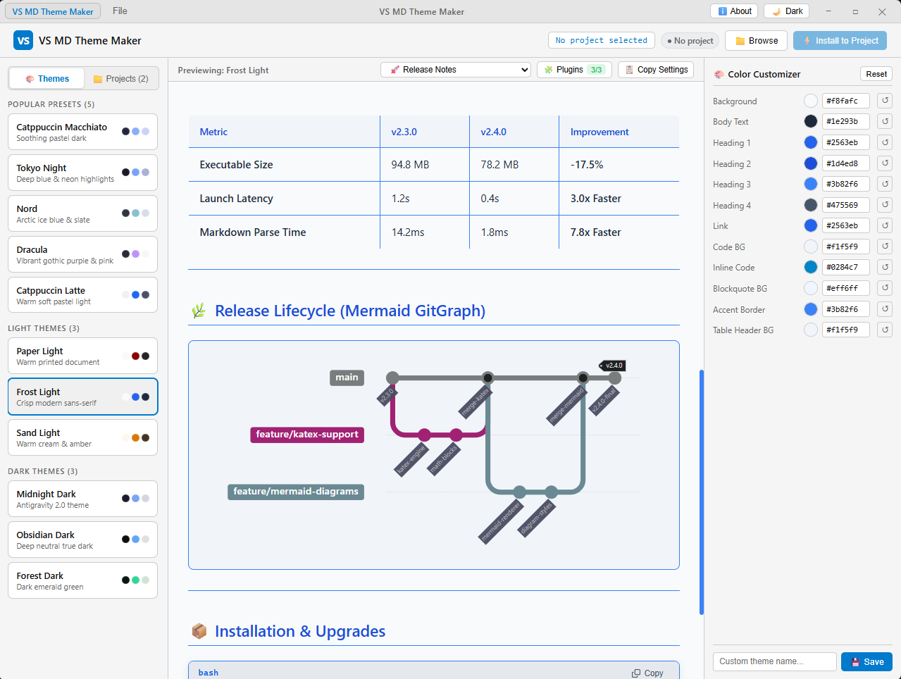Light Theme Preview