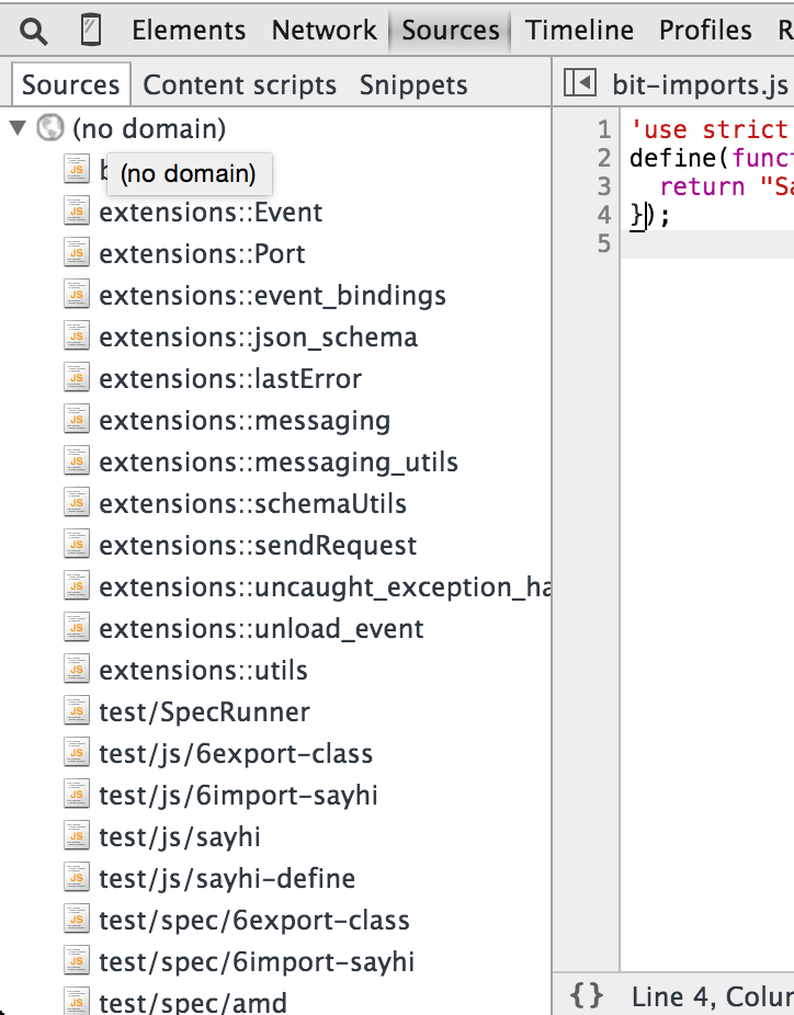 Raw modules with source maps