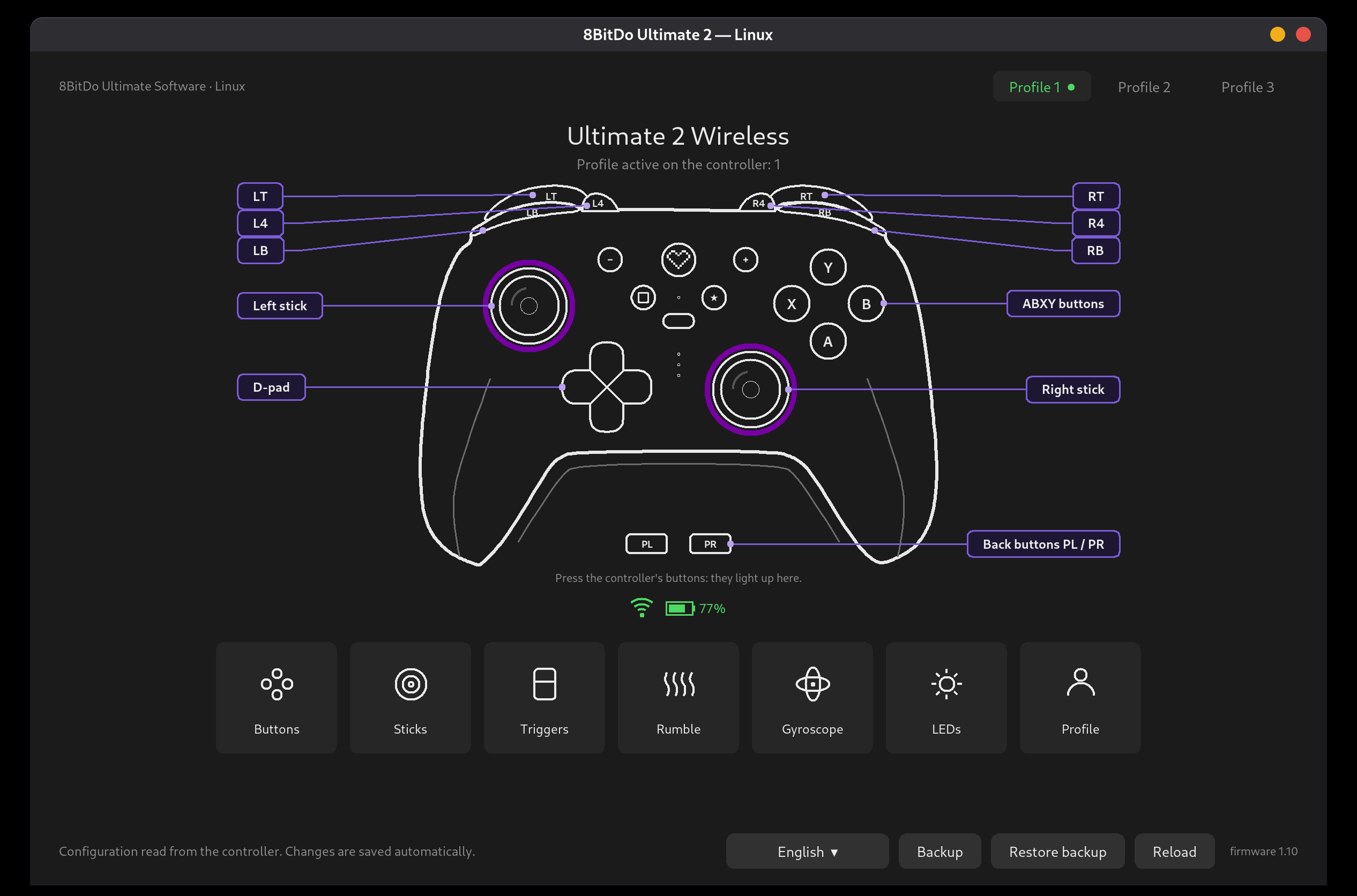 Ultimate Pad Config home page