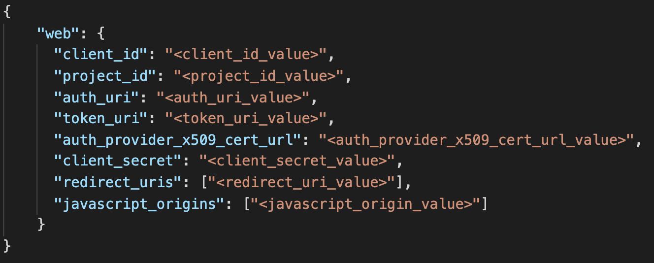 OAuth2 client credentials schema