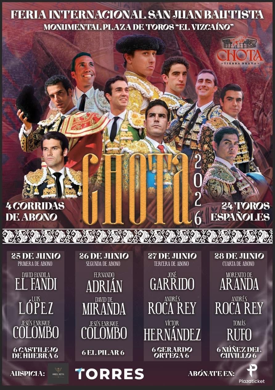 Cartel de la Feria de Chota 2026