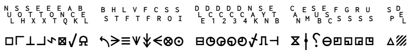Alternative glyphs for control pictures