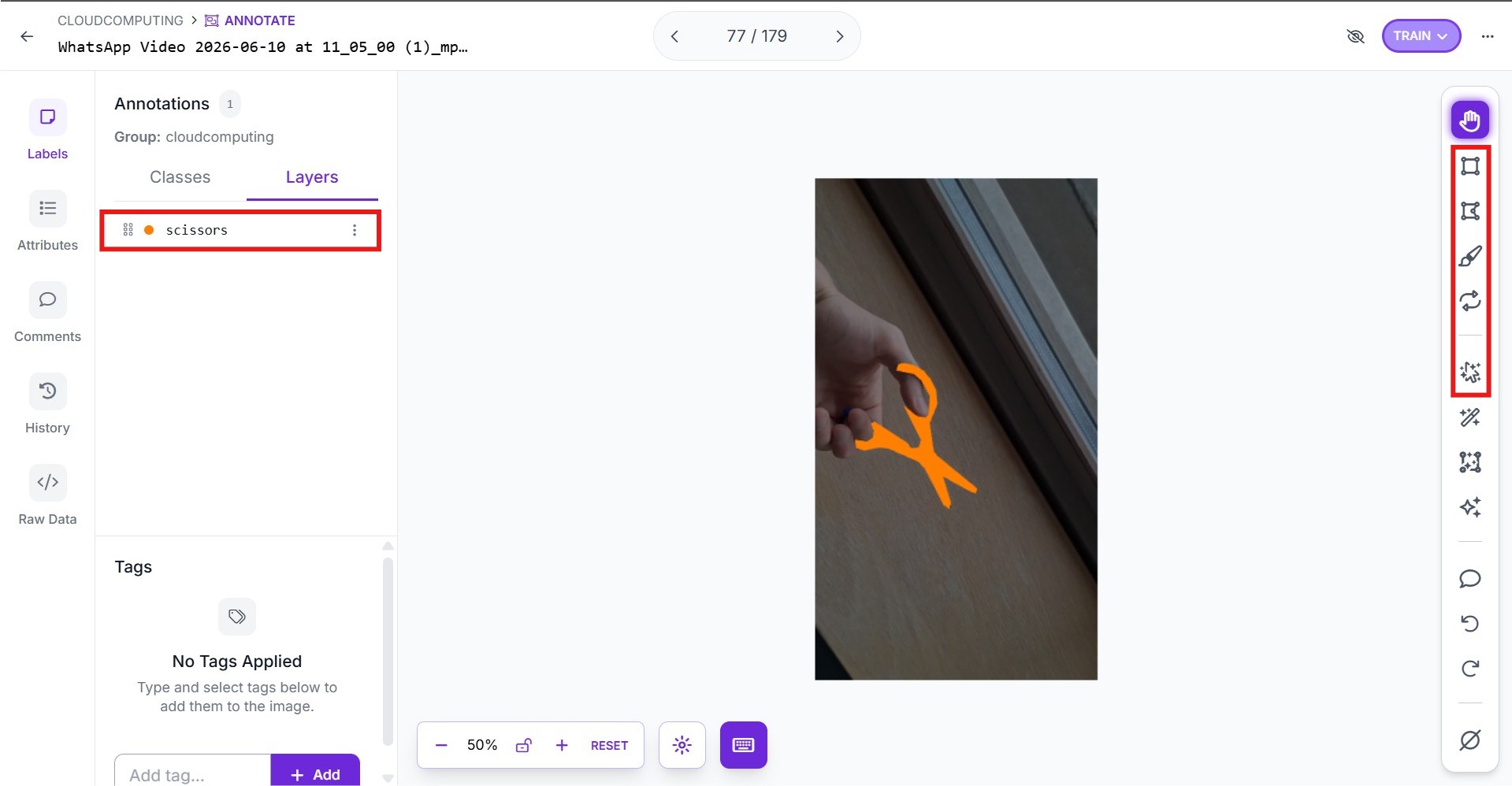 Use the Roboflow tools to create the bounding boxes and assign them to classes