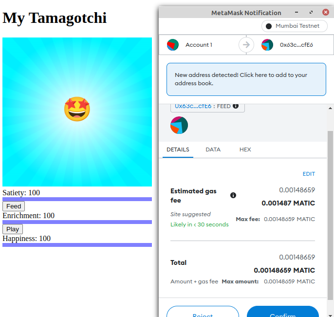 Tamagotchi on Browser
